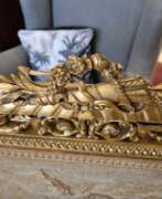 Aperçu. Louis XV style gilded wood firescreen, 19th century