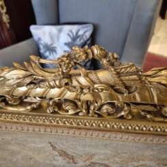 Louis XV style gilded wood firescreen, 19th century