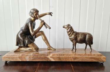 Figure Girl and Sheep
