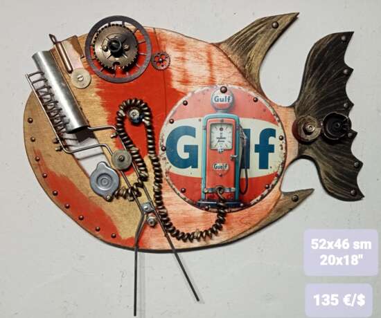 Wall hanging sculpture. Андрей Мантула Metall Collage Ассембляж Serbien 2025 - Foto 3
