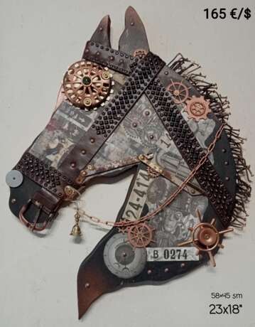 Horse head. Andrey Mantula Metall Assemblage Steampunk Serbien 2025 - Foto 1