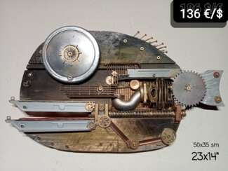 Wall hanging sculptures. Fish