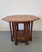 Overview. Art Nouveau octagonal table