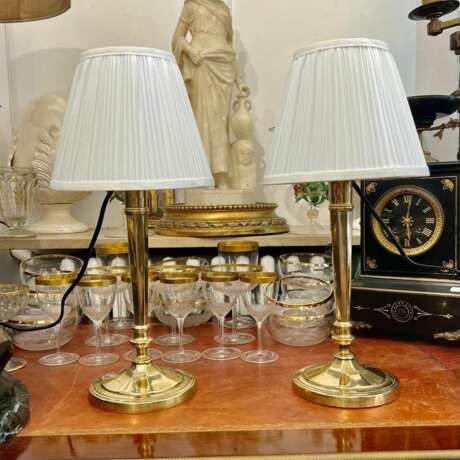 Early 19th Century Pair of Louis XVI Directoire Style Candlestick Lamps Bronze Early 19th century - photo 6 Early 19th Century Pair of Louis XVI Directoire Style Candlestick Lamps Bronze Early 19th century - photo 6