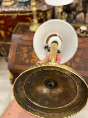 Early 19th Century Pair of Louis XVI Directoire Style Candlestick Lamps Bronze Early 19th century - photo 10 Early 19th Century Pair of Louis XVI Directoire Style Candlestick Lamps Bronze Early 19th century - photo 10