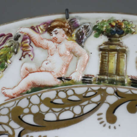 Zierteller mit Capodimonte-Reliefdekor - Neapelmar… - Foto 5