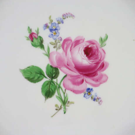 Fünf Speiseteller mit Blumenmalerei - Meissen, Kna… - фото 5