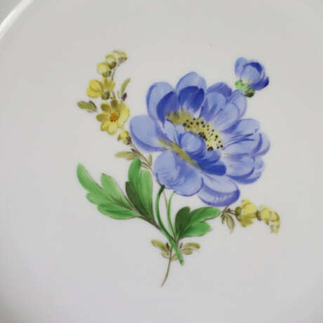 Fünf Speiseteller mit Blumenmalerei - Meissen, Kna… - фото 6