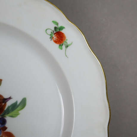 Sechs Frühstücksteller mit Obstmalerei - Meissen, … - фото 3