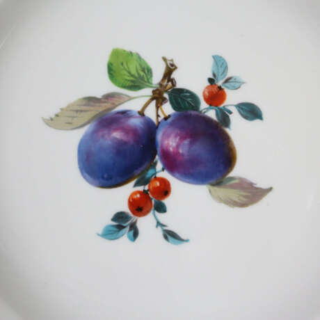 Sechs Frühstücksteller mit Obstmalerei - Meissen, … - фото 5