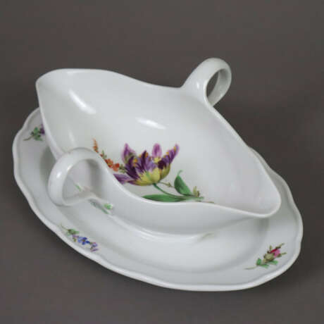 Sauciere mit Presentoir - Meissen, Porzellan, poly… - Foto 2
