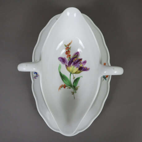 Sauciere mit Presentoir - Meissen, Porzellan, poly… - Foto 3