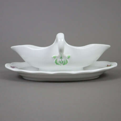 Sauciere mit Presentoir - Meissen, Porzellan, poly… - Foto 6