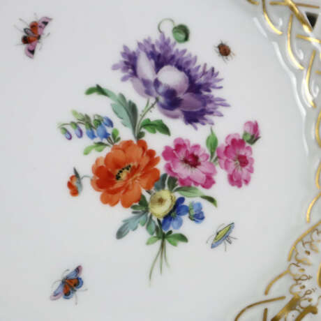 Durchbruchteller - Meissen, Porzellan, polychrome … - Foto 2