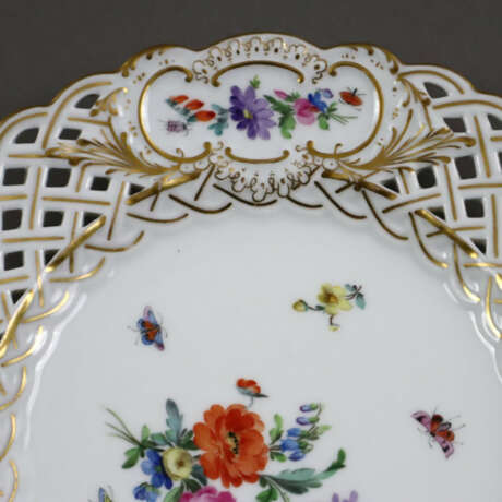Durchbruchteller - Meissen, Porzellan, polychrome … - Foto 4