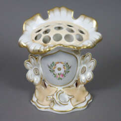 Biedermeier-Steckvase - 19. Jh., Porzellan, glasie…