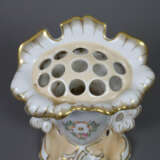 Biedermeier-Steckvase - 19. Jh., Porzellan, glasie… - Foto 2