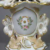 Biedermeier-Steckvase - 19. Jh., Porzellan, glasie… - Foto 3