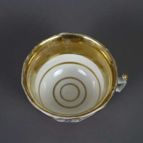 Biedermeier-Solitär - 19. Jh., Porzellan, Pfirsich… - фото 7