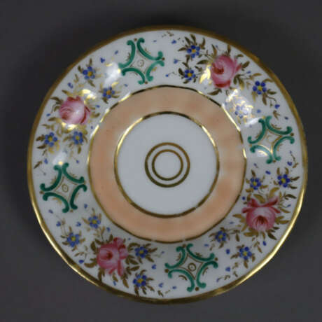 Biedermeier-Solitär - 19. Jh., Porzellan, Pfirsich… - фото 8
