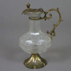 Kleine Karaffe - 19. Jh. / um 1900, Glas, geschlif…