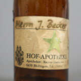 Drei alte Apothekergläser - braunes Glas, geschlif… - photo 4