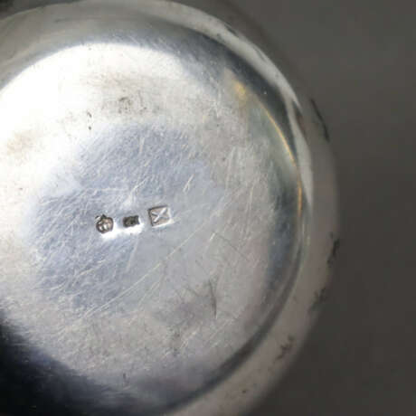 Silberschälchen - 800er Silber, runder Korpus mit … - Foto 5