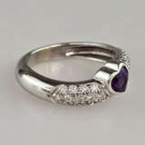 Rubin-Diamant-Goldring - Rodney Rayner, Weißgold 7… - фото 2