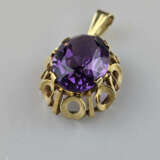 14K-Amethystanhänger - Gelbgold 585/000, Öse geste… - photo 2