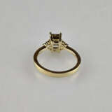 Diamantring - Gelbgold 750/000, zentraler naturbra… - photo 6