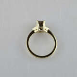 Diamantring - Gelbgold 750/000, zentraler naturbra… - photo 7