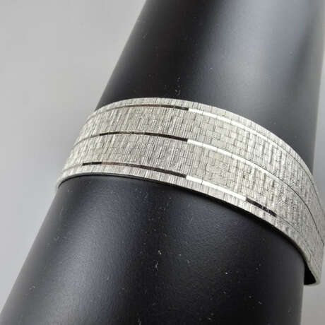 14K-Manschettenarmband - Weißgold 585/000, gestemp… - фото 3