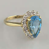 Prunkvoller Topasring mit Diamanten- Gelbgold 750/… - photo 1