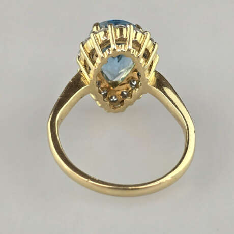 Prunkvoller Topasring mit Diamanten- Gelbgold 750/… - photo 4