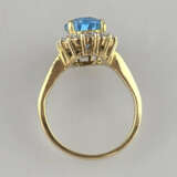 Prunkvoller Topasring mit Diamanten- Gelbgold 750/… - photo 5