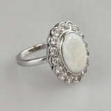 Opal-/Diamantring - Weißgold 585/000 (14 K), geste… - photo 2