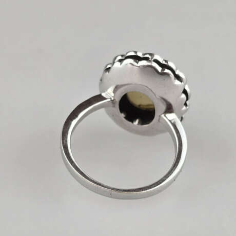 Opal-/Diamantring - Weißgold 585/000 (14 K), geste… - photo 3