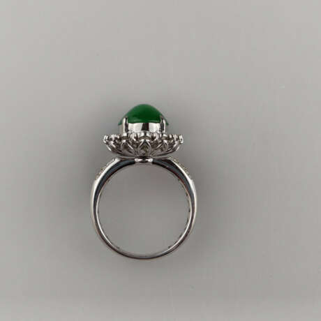18K-Jadering mit Saphiren - Weißgold 750/000 (18K)… - фото 8