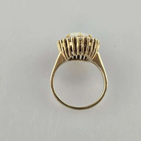 Opalring mit Diamanten- Gelbgold 585/000 (14 K), g… - photo 7