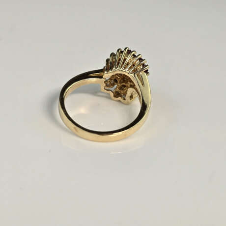 14K-Diamantring mit Rubinbesatz - Gelbgold 585/000… - photo 4