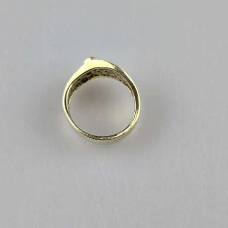 14K-Diamantring - Gelbgold 585/000, gestempelt, gl… - Foto 4