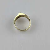 14K-Diamantring - Gelbgold 585/000, gestempelt, gl… - Foto 4