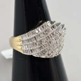 14K-Diamantring - Gelbgold 585/000 (14K), gestempe… - photo 1