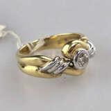 18K-Diamantring - Gelb-/Weißgold 750/000 (18K), ge… - photo 4