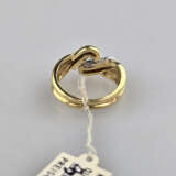 18K-Diamantring - Gelb-/Weißgold 750/000 (18K), ge… - photo 5