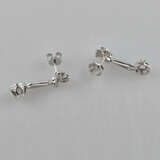Ein Paar Diamantohrstecker - Weißgold 585/000, Sic… - фото 6