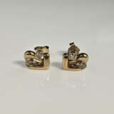 Ein Paar 14K-Diamant-Ohrstecker - Gelbgold 585/000… - Foto 1