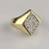 14 K-Goldring mit Diamanten - Gelbgold 585/000, ge… - photo 1