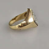 14 K-Goldring mit Diamanten - Gelbgold 585/000, ge… - photo 3