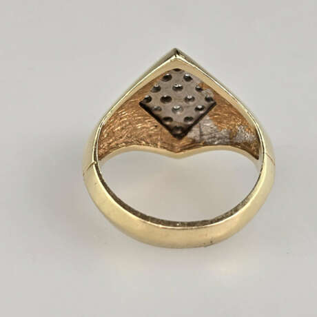 14 K-Goldring mit Diamanten - Gelbgold 585/000, ge… - photo 4